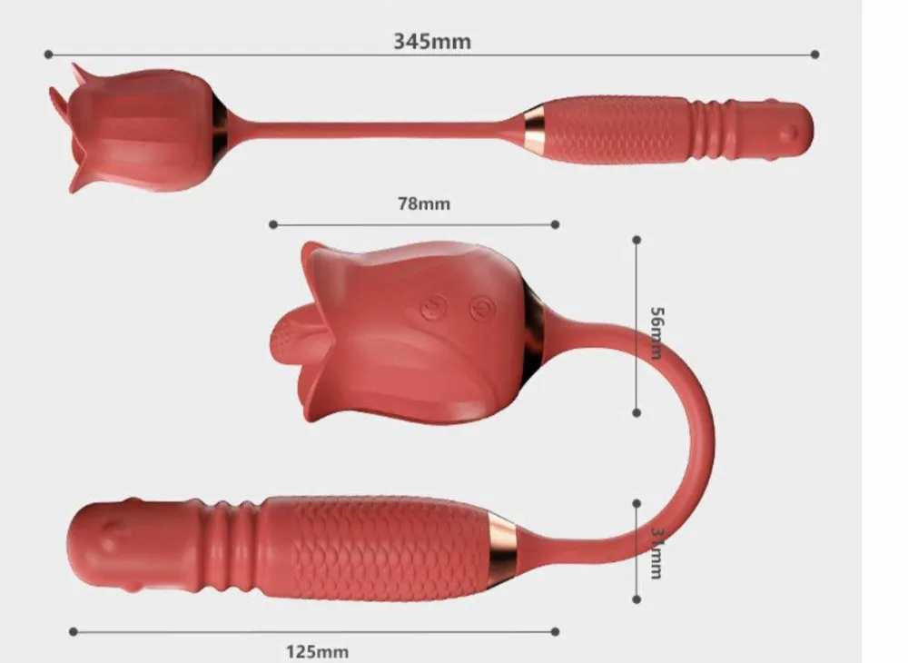 Multifunction Rosehead Vibrating Tongue Licking Egg — Technical Specifications