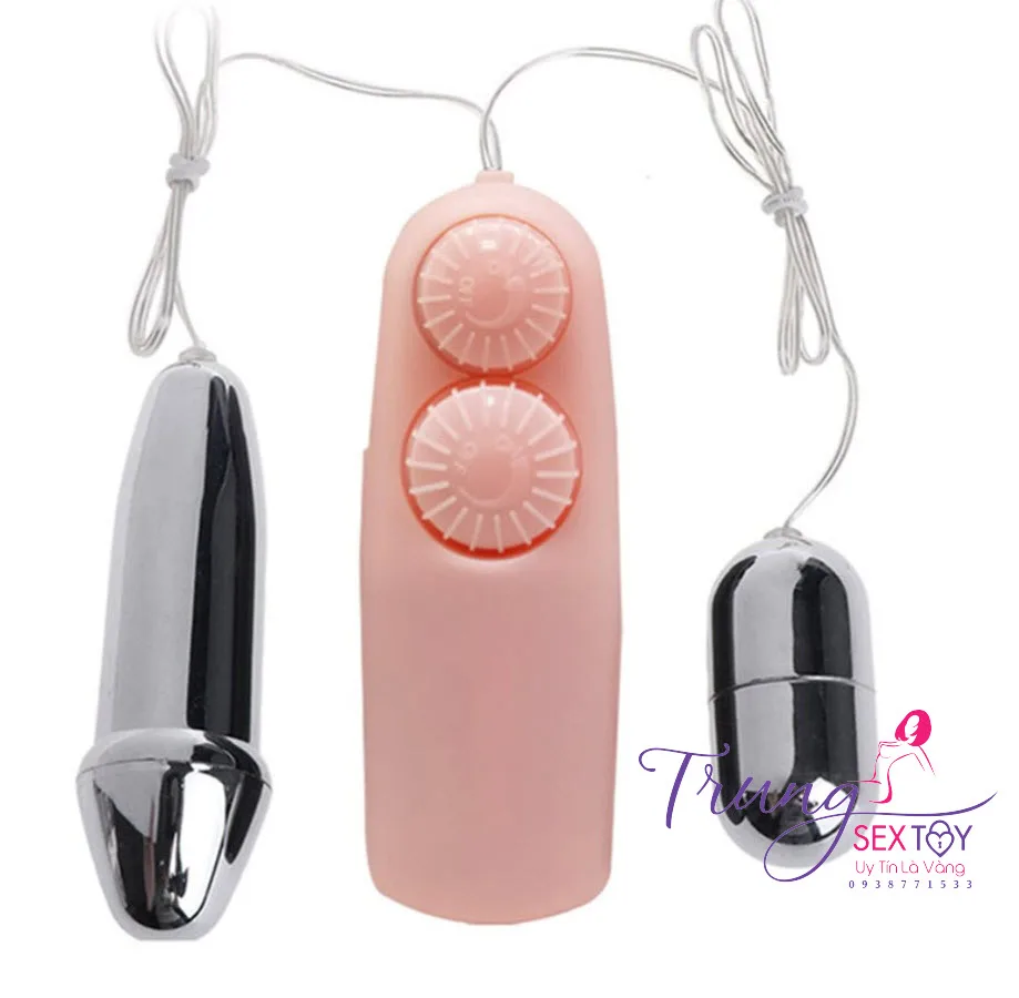 Dual Stainless Steel Powerful Vibrating Egg with Remote — Versatile Stimulation for All Your Needs