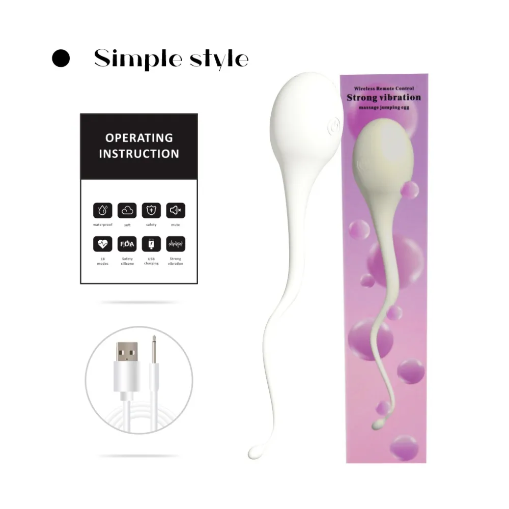 Sperm-Shaped 10-Mode Remote Control Vibrating Egg — hình 10