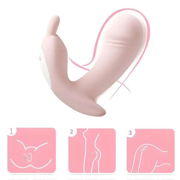 Little Dance Wireless Dildo Shaped Vibrator Clitoral G-Spot — Easy and Hygienic Use
