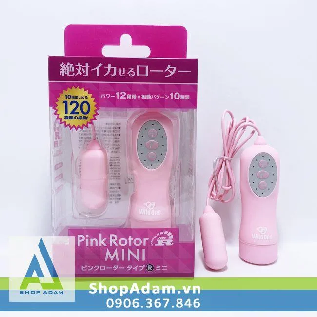Pink Rotor Mini Egg Vibrator 120 Vibration Modes Japan