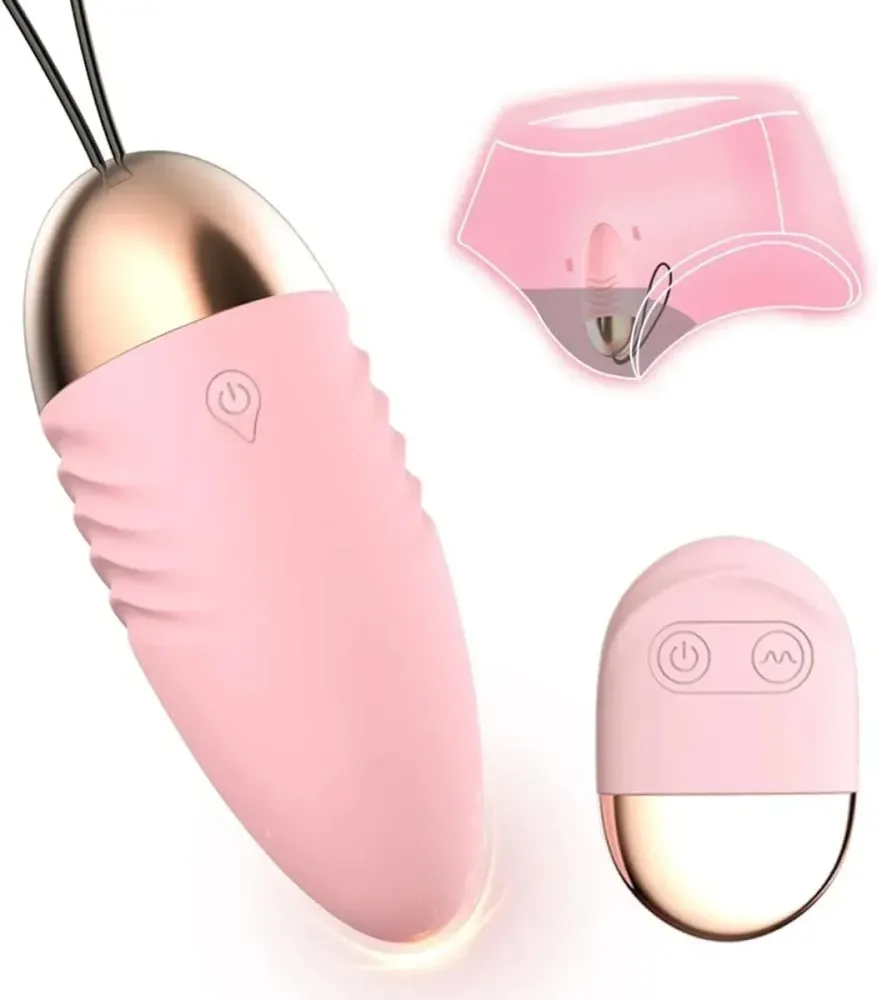 Mini Remote Vibrating Egg 10 Modes AAA Battery Silicone