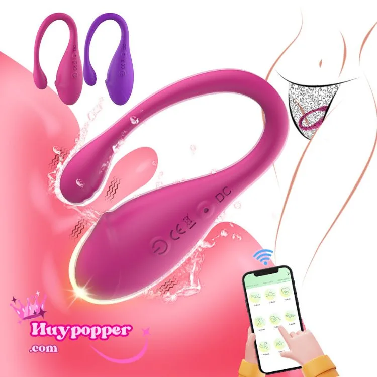 Tadpole Shaped App Remote Vibrating Waterproof Egg — Its soft, smooth surface ensures gentle contact, while the