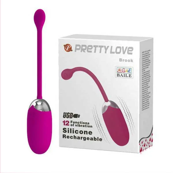 Pretty Love Brook 12-Speed Rechargeable Egg Vibrator — Pretty Love Brook Rechargeable Love Egg – The Ultimate