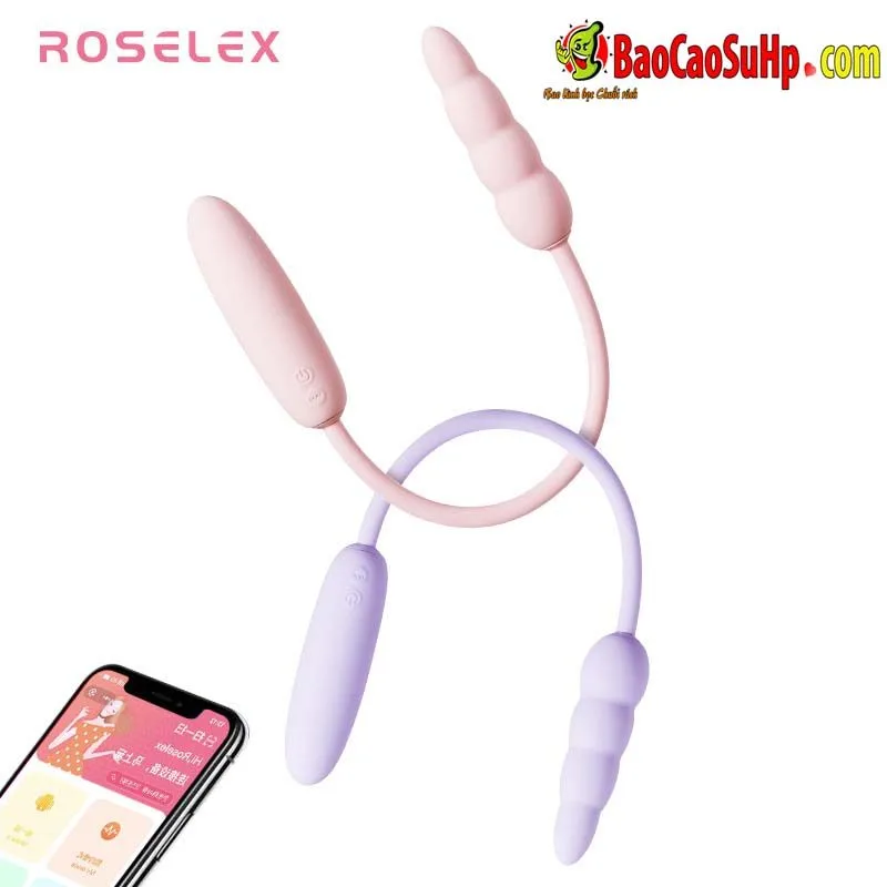 ROSELEX Lawless Roula double-ended vibrating love egg anal — This innovative product features one classic vibrating egg