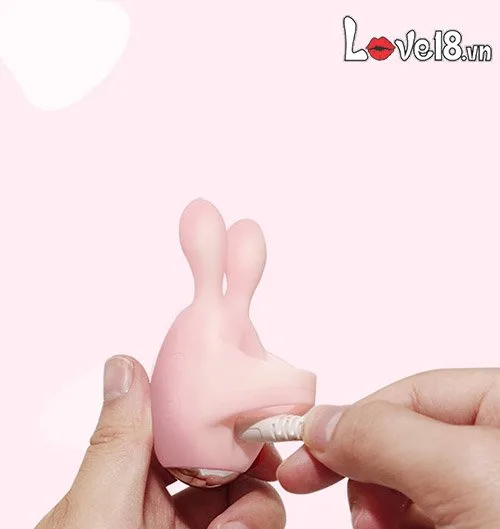 Jupin Bunny Ear Finger Vibrator Multicolor Silicone — Perfect for Women and Couples