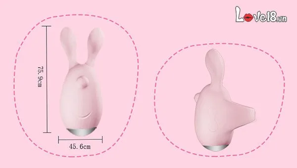 Jupin Bunny Ear Finger Vibrator Multicolor Silicone — Powerful Vibrations with Multiple Modes