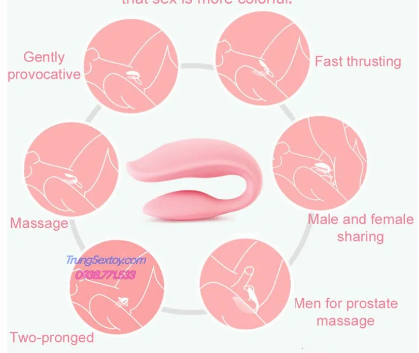 Love2U wireless double-ended vibrating egg for women — Perfect for Couples and Solo Play