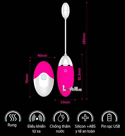 Evo Remote Control Vibrating Egg 8 Modes for Women — hình 5