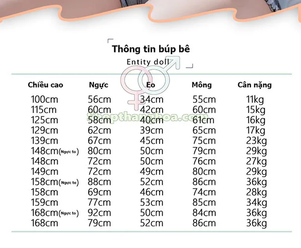Silicone Hot Realistic Love Doll Multiple Height Options — hình 13