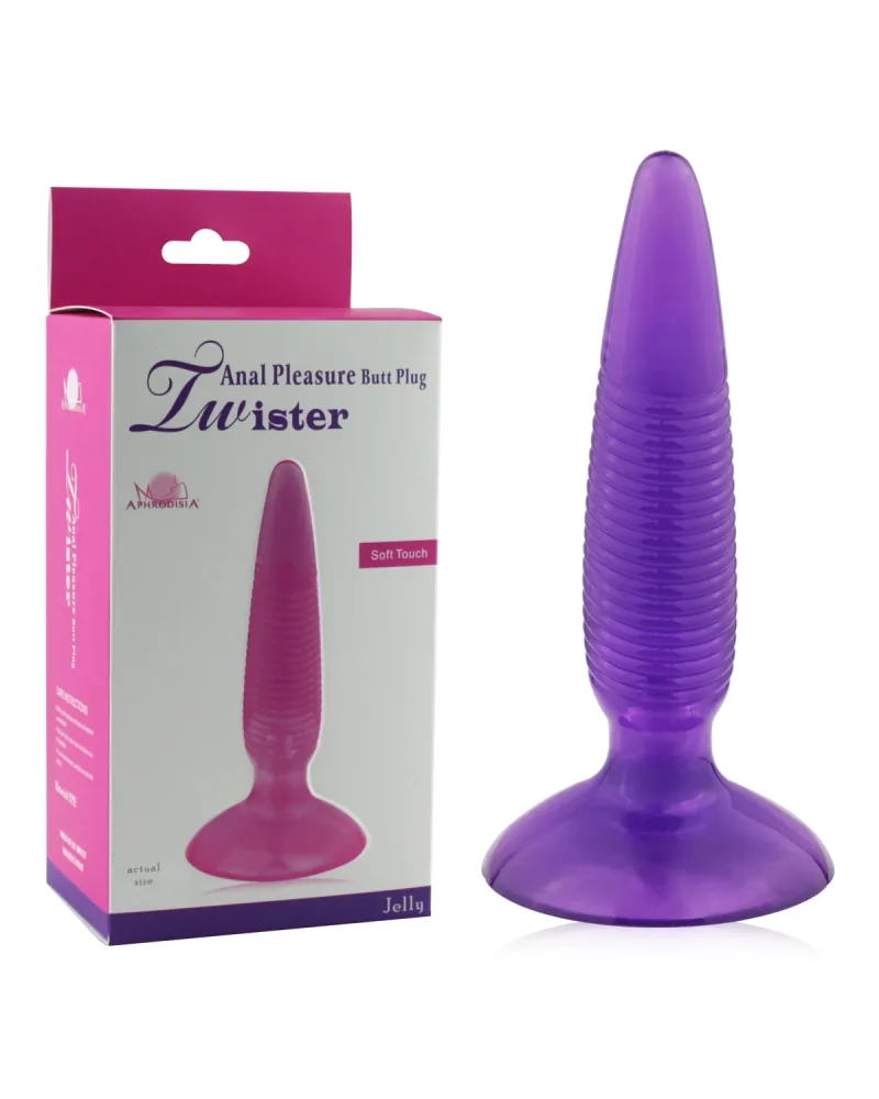 Twister Anal Silicone Soft Textured Comfortable Butt Plug — Premium Quality Silicone for Safe Pleasure