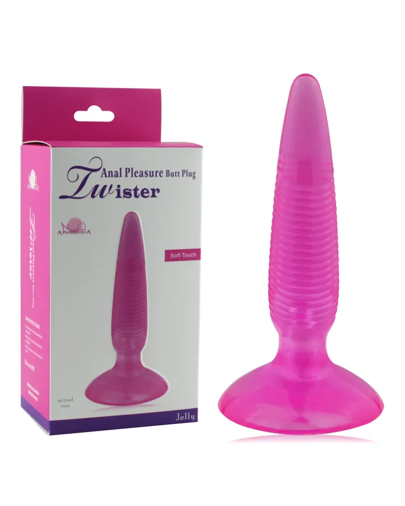 Twister Anal Silicone Soft Textured Comfortable Butt Plug — hình 8