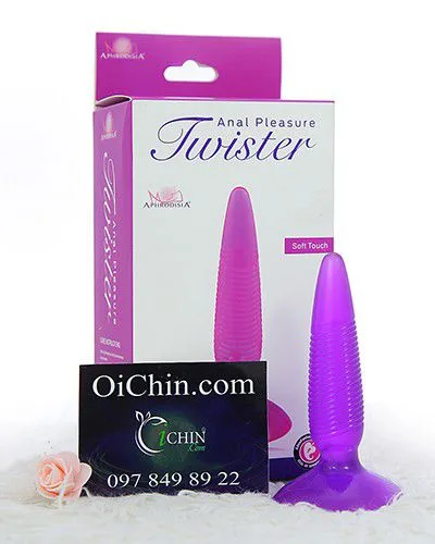 Twister Anal Silicone Soft Textured Comfortable Butt Plug — hình 7