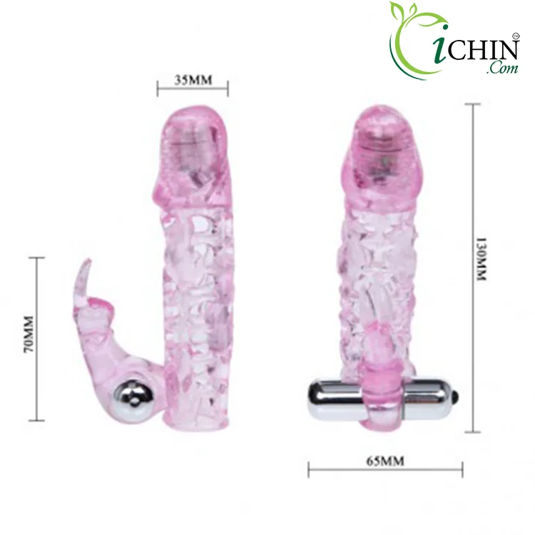 Ultimate LOVE SLEEVE Textured Condom With Clitoral Vibrator — Intelligent Design for Maximum Pleasure