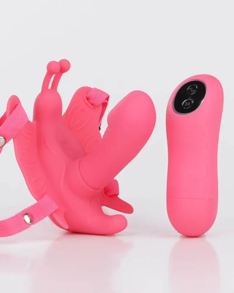 Ultra Passionate 30 Mode Remote Control Wearable Egg — Adjustable Stretchy Strap for Comfortable Wear Anywhere