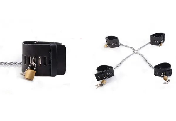 Premium Leather Metal Handcuffs for Sensual Play — Adjustable and Custom-Fit Design for Every User