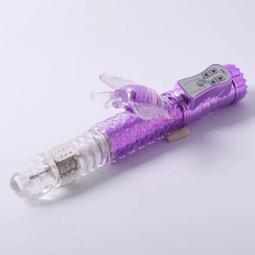 DC01B Butterfly Vibrating Dildo Clitoral Stimulator — Easy Handling & Luxurious Control Panel