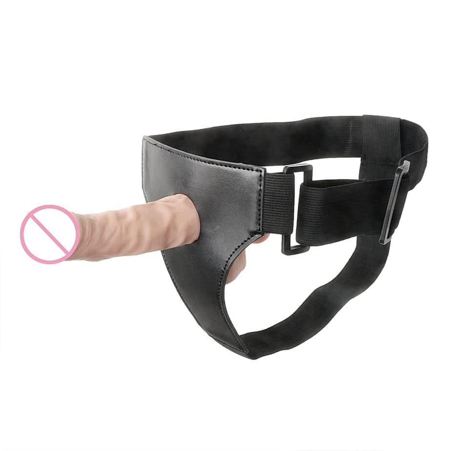 Mini Black PU Leather Penis Harness Strap Accessory — hình 4