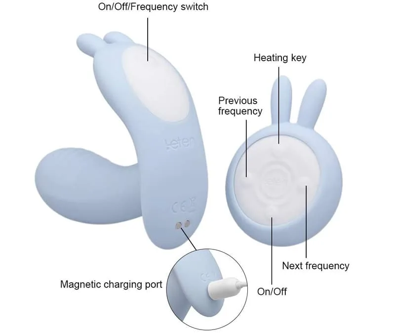 Violet Wearable Vibrating Remote Control Sex Toy SHP1076 — Exceptional Features & Specifications