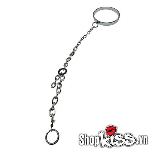 Metal Penis Lock Collar Chain BDSM Male Dominant Bondage — Experience Unmatched Pleasure & Control