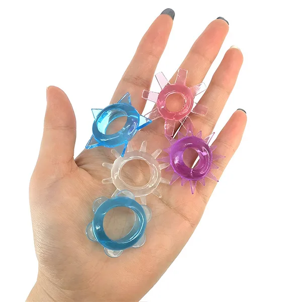 Set 5 Flexible Silicone Delay Rings Boost Pleasure Last — hình 3