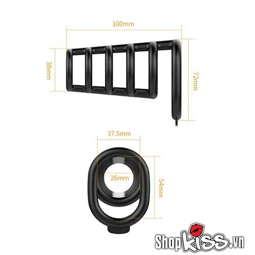 Pretty Love Rodrigo Delay Ring Silicone Black Last Longer — hình 3