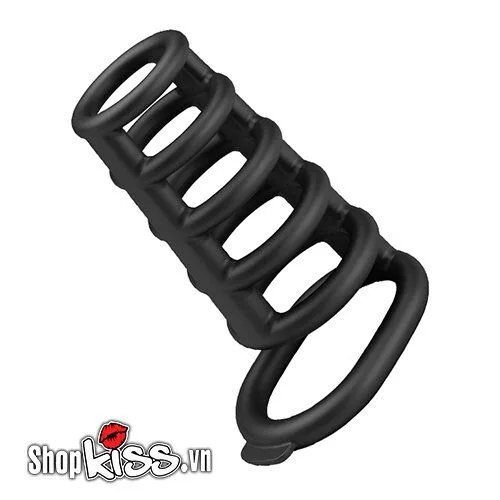 Pretty Love Rodrigo Delay Ring Silicone Black Last Longer — hình 4