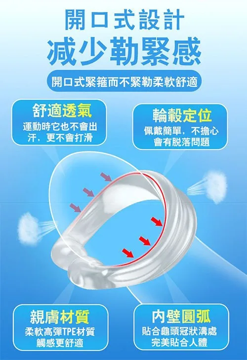 Aichao White Double Cockring Delay Ejaculation Booster — hình 2