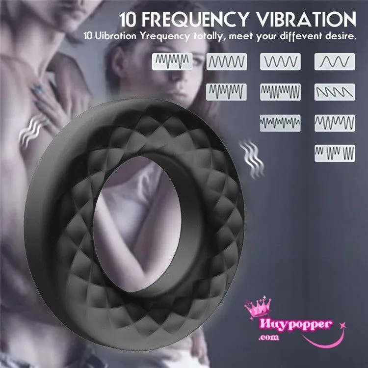 Rechargeable Ring Vibrator with Strong 9-Mode Motor for — Elevate Your Confidence and Performance