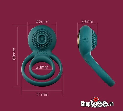 Svakom Tammy Pro App Control Penis Ring Enhance Performance — Precise Dimensions and Design for Ultimate Comfort