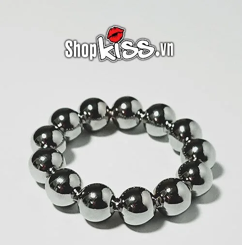 Inox Beaded Penis Ring Delay Ejaculation Enhance Pleasure — Enhance Passion and Performance