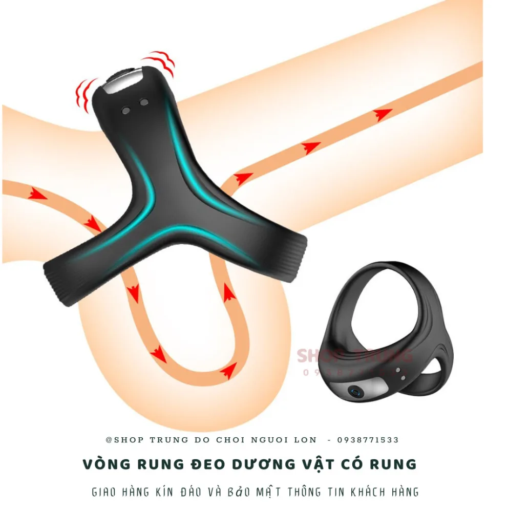 Premium Silicone Cockring with 10 Vibration Modes Waterproof — Powerful Vibration with 10 Modes