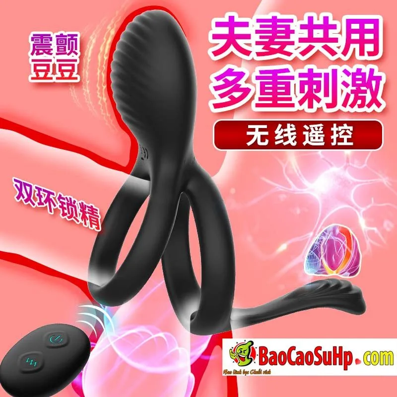 HGOD Elowen Remote Vibrating Penis Ring Couples Massage — hình 3
