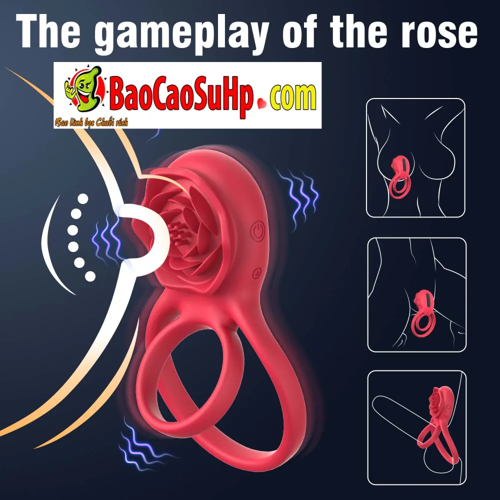 HGOD ROSE Amazon Remote Control Vibrating Multifunction — hình 5