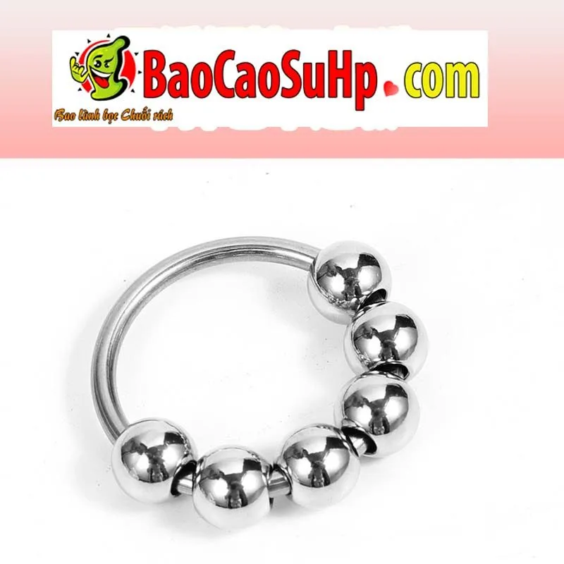 Inox Beaded Metal Cock Ring 30-35mm G-Spot Stimulation — hình 11