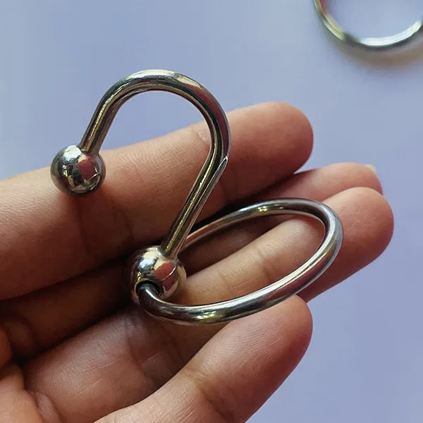 Stainless Steel Urethral Penis Ring Enhance Pleasure Male — hình 3