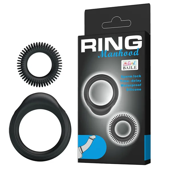 Manhood Cockring Double Pack Enhances Erection and Delay — Exceptional Features for Enhanced Performance