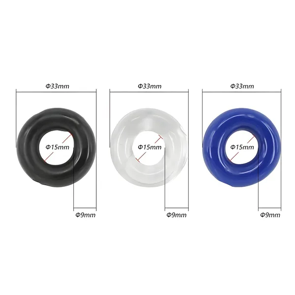 Stay Hard Silicone Cock Ring Set 3pcs Delay Ejaculation Tool — Ultimate Features for Lasting Performance