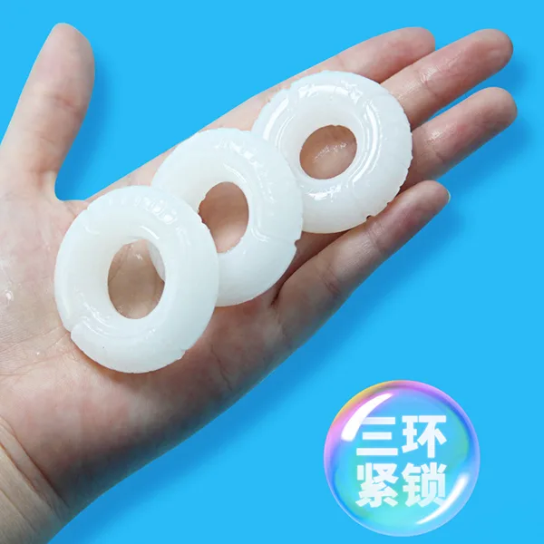 Gusdun Set 3 Delay Rings Enhance Stamina Pleasure — Easy to Use for Maximum Pleasure