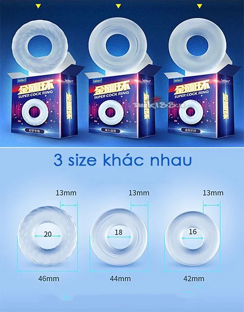 Leten Super Cock Silicone Delay Ring Anti-Ejaculation — hình 4