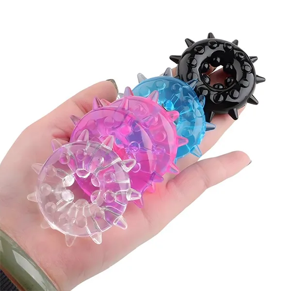Set 6 Soft Silicon Spiked Cock Rings Delay Erection — hình 4