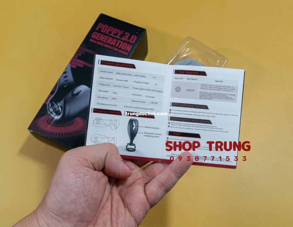 Poppy 3.0 Multi-Function Vibrating Male Cock Ring — hình 6