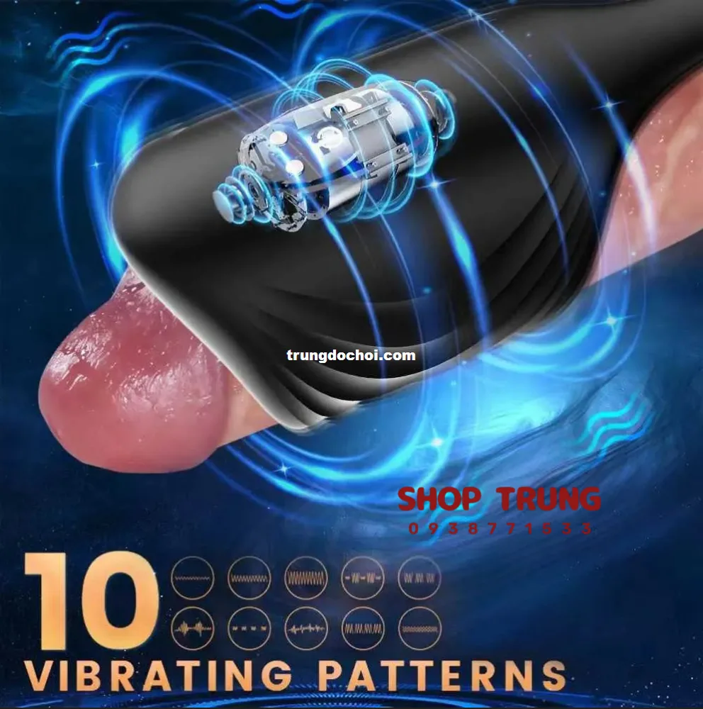 App Controlled Vibrating Penis Ring for Men — hình 10