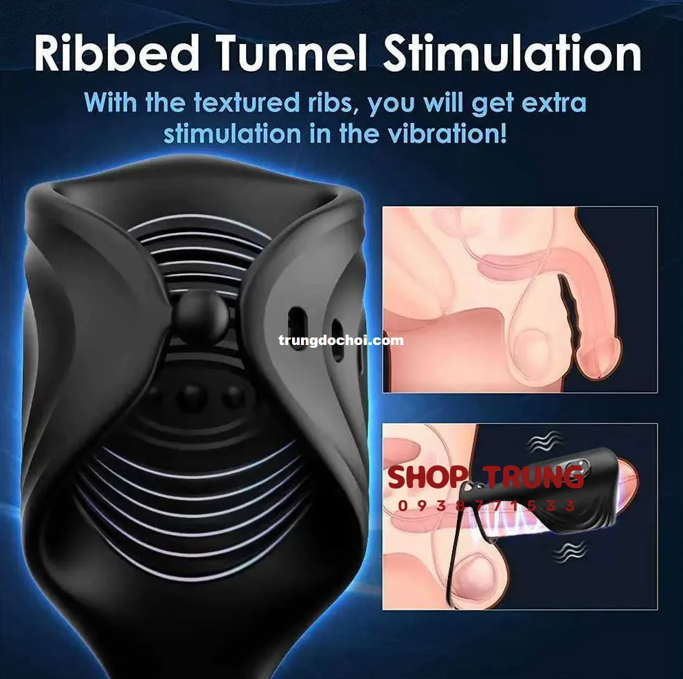 App Controlled Vibrating Penis Ring for Men — hình 3