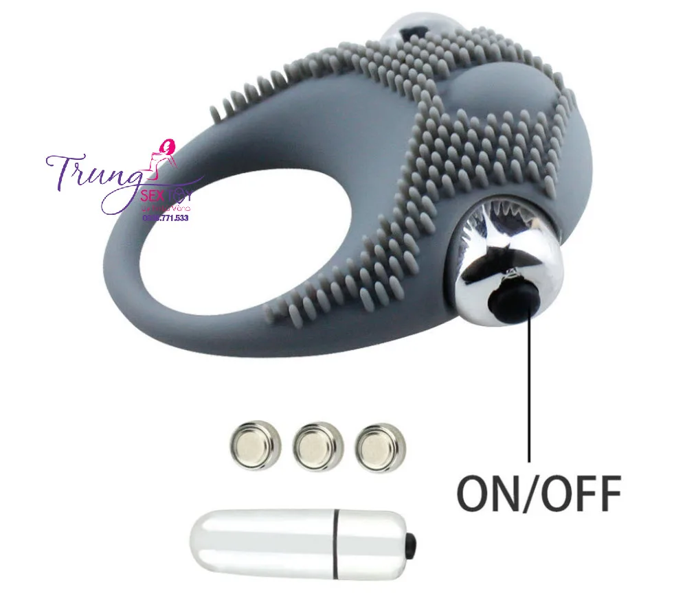Premium Penis Ring Vibrator Sensation Enhancer Prolong Love — hình 3
