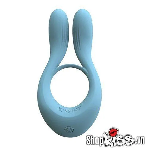 Kisstoy Man Martin Silicone Vibrating Cock Ring Blue — Powerful Features & Superior Design