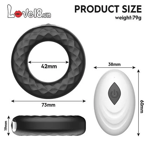 Secwell Remote Control Silicone Penis Vibrating Ring — Premium Material & Durable Design