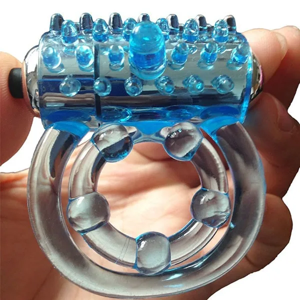 Silicone Spiked Vibrating Penis Ring 7 Frequency Modes — hình 3