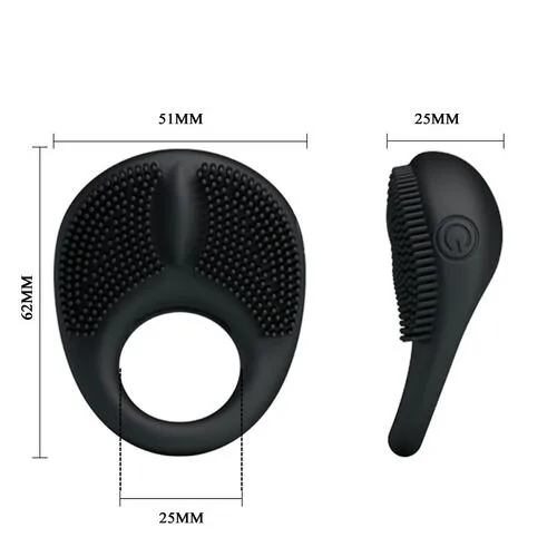 Prettylove Thorn Spiked Vibrating Ring Couples Stimulator — Designed for Seamless Pleasure and Safety