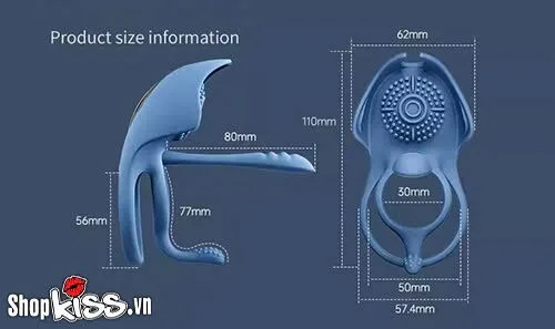 Svakom Barzillai Multi-Point Vibrating Ring for Couples — hình 3